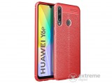 Gigapack gumi/szilikon tok Huawei Y6p készülékhez, piros, varrás mintás