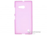 Gigapack gumi/szilikon tok Nokia Lumia 730 készülékhez, áttetsző pink