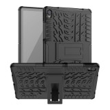 Gigapack műanyag telefonvédő (közepesen ütésálló, Lenovo Tab P11 (TB-J606F) szilikon belső, autógumi minta) fekete