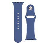 Gigapack Pótszíj (egyedi méret, szilikon, állítható, fém kapocs) SÖTÉTKÉK Apple Watch Series 8 41mm, Apple Watch Series 6 40mm, Apple Watch Series 1 38mm, Apple Watch Series 7 41mm, Apple Watch Serie