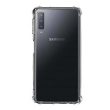 Gigapack Samsung Galaxy A7 (2018) Szilikon telefonvédő (közepesen ütésálló, légpárnás keret, átlátszó)