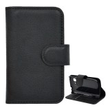 Gigapack Samsung Galaxy Pocket Neo (GT-S5310) tok álló (Flip, oldalra nyíló, prémium) fekete