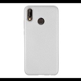 Gigapack Szilikon telefonvédő (karbon minta) EZÜST [Huawei P20 Lite] (5996457760329) - Telefontok