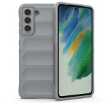 Gigapack Szilikon telefonvédő (közepesen ütésálló, kamera védelem, 3D minta) VILÁGOSSZÜRKE Samsung Galaxy S21 FE (SM-G990)