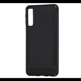 Gigapack Szilikon telefonvédő (közepesen ütésálló, karbon minta) FEKETE [Samsung Galaxy A7 (2018) SM-A750F] (5996457833917) - Telefontok