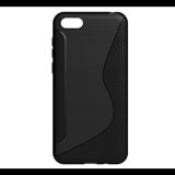 Gigapack Szilikon telefonvédő (S-line, karbon minta) FEKETE [Honor 7S] (5996457803545) - Telefontok
