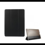 Gigapack Tok álló (aktív FLIP, átlátszó hátlap, oldalra nyíló, TRIFOLD asztali tartó funkció) FEKETE [Apple IPAD Air 2] (5996457496013) - Tablet tok