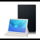 Gigapack Tok álló, bőr hatású (aktív FLIP, oldalra nyíló, asztali tartó funkció) FEKETE [Huawei MediaPad M5 10.8 WIFI] (5996457764839) - Tablet tok