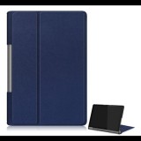 Gigapack Tok álló, bőr hatású (aktív FLIP, oldalra nyíló, asztali tartó funkció) SÖTÉTKÉK [Lenovo Yoga Smart 10.1 (YT-X705L) LTE] (5996457955008) - Tablet tok