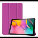 Gigapack Tok álló, bőr hatású (aktív FLIP, oldalra nyíló, TRIFOLD asztali tartó funkció) LILA [Samsung Galaxy Tab A 10.1 LTE (2019) SM-T515] (5996457873074) - Tablet tok