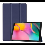 Gigapack Tok álló, bőr hatású (aktív FLIP, oldalra nyíló, TRIFOLD asztali tartó funkció) SÖTÉTKÉK [Samsung Galaxy Tab A 10.1 LTE (2019) SM-T515] (5996457872718) - Tablet tok