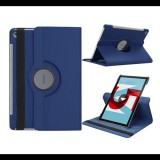 Gigapack Tok álló, bőr hatású (FLIP, asztali tartó funkció, 360°-ban forgatható) SÖTÉTKÉK [Huawei MediaPad M5 10.8 WIFI] (5996457764815) - Tablet tok