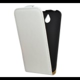 Gigapack Tok álló, bőr hatású (FLIP, lefelé nyíló) FEHÉR [HTC Desire 510] (5996457531059) - Telefontok