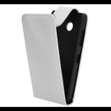 Gigapack Tok álló, bőr hatású (FLIP, lefelé nyíló) FEHÉR [Nokia Lumia 635] (5996457461769) - Telefontok