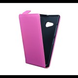 Gigapack Tok álló, bőr hatású (FLIP, lefelé nyíló) RÓZSASZÍN [Nokia Lumia 730] (5996457501830) - Telefontok