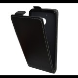 Gigapack Tok álló, bőr hatású (FLIP, lefelé nyíló, szilikon tartó) FEKETE [HTC 10] (5996457650965) - Telefontok
