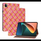 Gigapack Tok álló, bőr hatású (FLIP, oldalra nyíló, asztali tartó funkció, fonott minta) RÓZSASZÍN [Xiaomi Pad 5] (5996591129495) - Tablet tok