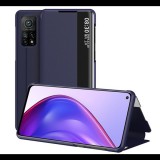 Gigapack Tok álló, bőr hatású (FLIP, oldalra nyíló, asztali tartó funkció, hívószámkijelzés, View Window) SÖTÉTKÉK [Xiaomi Mi 10T Pro 5G] (5996591013121) - Telefontok