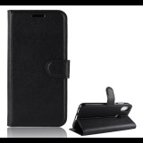 Gigapack Tok álló, bőr hatású (FLIP, oldalra nyíló, asztali tartó funkció, prémium) FEKETE [HTC U12 Life] (5996457825004) - Telefontok