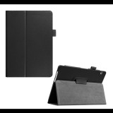 Gigapack Tok álló, bőr hatású (FLIP, oldalra nyíló, asztali tartó funkció, prémium) FEKETE [Huawei Mediapad T3 10 WIFI] (5996457711574) - Tablet tok