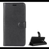 Gigapack Tok álló, bőr hatású (FLIP, oldalra nyíló, asztali tartó funkció, prémium) FEKETE [Nokia 9] (5996457746040) - Telefontok