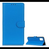 Gigapack Tok álló, bőr hatású (FLIP, oldalra nyíló, asztali tartó funkció, prémium) VILÁGOSKÉK [Xiaomi Redmi 9T] (5996591037332) - Telefontok