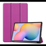 Gigapack Tok álló, bőr hatású (FLIP, oldalra nyíló, TRIFOLD asztali tartó funkció) LILA [Samsung Galaxy Tab S6 Lite 10.4 LTE (SM-P619) 2022] (5996457983308) - Tablet tok