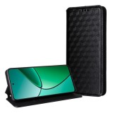 Gigapack Xiaomi Poco F6 tok álló, bőr hatású (flip, oldalra nyíló, asztali tartó, teljes 3d rombusz, prémium) fekete