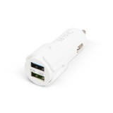 Globiz Autós szivargyújtó adapter 2 USB aljzattal - Fehér