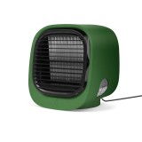 Globiz Hordozható mini léghűtő ventilátor - USB - zöld