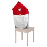 Globiz Karácsonyi székdekor - skandináv manó - 50 x 60 cm - piros/szürke