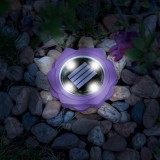 Globiz LED-es leszúrható szolár lámpa - lila - hidegfehér - 11,5 x 2,3 cm