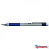 Golyóstoll 0,7mm, kék test, Zebra F-301, írásszín kék
