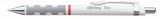 Golyóstoll, 0,8 mm, nyomógombos, fehér tolltest, ROTRING Tikky, kék (R0770890)