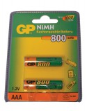 GP 1.2V, AAA 80AAAH tölthető elem 800mAh Ni-Mh 10,5*43,7mm 80AAAH-B/B2421