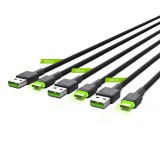 Green Cell GC Ray USB-A - USB-C adat és töltőkábel 3db 1.2m (KABGCSET02) (KABGCSET02) - Adatkábel