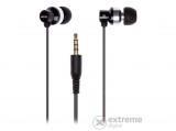 GRIXX In-ear Basic dinamikus fülhallgató, fekete, 10mm