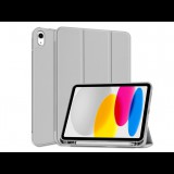 Haffner Apple iPad 10.9 (2022) tablet tok (Smart Case) on/off funkcióval, Apple Pencil  tartóval - grey (ECO csomagolás) (FN0459) - Tablet tok