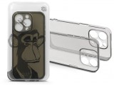 Haffner Apple iPhone 14 Pro szilikon hátlap - Gray Monkey - átlátszó