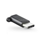 Haffner PT-4587 Micro USB/Type-C fekete töltő adapter (PT-4587)