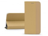 Haffner Sensitive Book Flip bőrtok - Samsung SM-A356 Galaxy A35 5G - arany