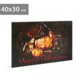 Halloweeni led hangulatkép 40 x 30 cm - Family Halloween, 58400