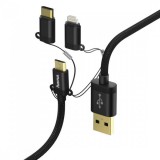Hama 183348 3IN1 Micro USB TYpe-C Lighthing adatkábel (183348) (HAMA183348) - Adatkábel