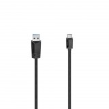 Hama 200651 USB-C – USB-A kábel 0.75m fekete (ham200651) - Adatkábel