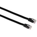 Hama Cat5 hálózati lapos kábel 10 m fekete (39609) (39609) - UTP