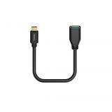 Hama USB Type-C OTG adapter kábel 15cm fekete (178258) (178258) - Adatkábel