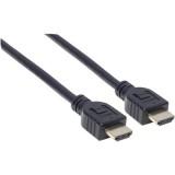 HDMI Csatlakozókábel [1x HDMI dugó - 1x HDMI dugó] 2 m Fekete 3840 x 2160 pixel Manhattan (353939) - HDMI