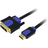 HDMI/DVI kábel, fekete, 10 m, LogiLink CHB3110 (CHB3110) - HDMI