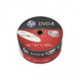 HEWLETT PACKARD DVD-R lemez, 4,7 GB, 16x, zsugor csomagolás, HP [50 db]