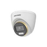 Hikvision DS-2CE72DF3T-FS(2.8mm) Analóg HD, Turret kamera, 2 MP, Fix objektív, 2.8mm, ColorVu, 4 in 1, mikrofon, 40m Fehér LED